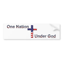 One Nation Under God Bumper Sticker