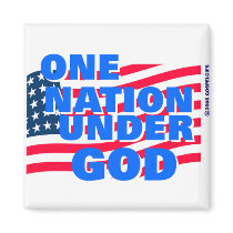 One Nation Under God christian gift Refrigerator Magnet