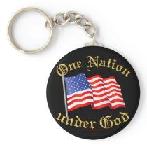 One Nation Under God Key Chain
