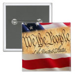 One Nation Under God Pinback Button