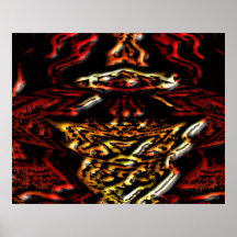 One of a kind - Golden Brown Engraved Pattern 1 Posters