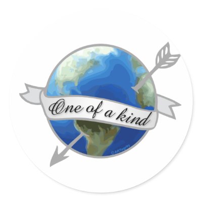 One of a Kind - Planet Earth Stickers by ARTegrity