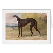 One of George Lane Fox's Winning Greyhounds: the B Greeting Card