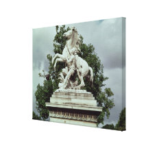 One of the two 'Marly Horses', 1739-45 Gallery Wrap Canvas
