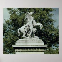 One of the two 'Marly Horses', 1739-45 Posters