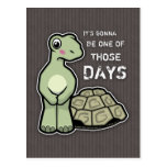 One of Those Days - Cute Tortoise Postcard