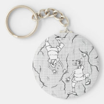 one of us is in trouble keychains