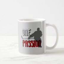 One passion hockey mug