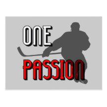 One passion hockey post cards
