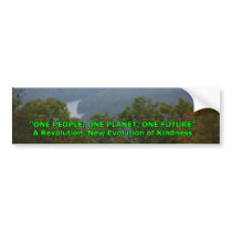 One People, One Planet, One Future Bumper Sticker