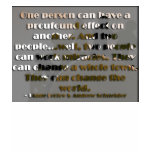 One person can have a profound effect... - brown t t-shirts