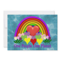 One Planet One People Personalized Invitation