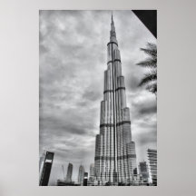 One Rainy day at Burj Khalifa Poster