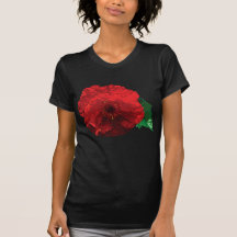 One Red Poppy Ladies Tshirts