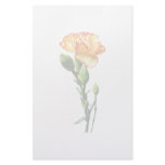 One Red-Tipped Yellow Carnation Stationery Paper