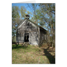 ONE ROOM SCHOOL HOUSE GREETING CARDS