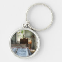 One Room Schoolhouse with Book Key Chain