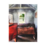 One Room Schoolhouse with Hurricane Lamp Gallery Wrap Canvas