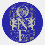ONE ROUND STICKERS