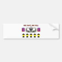 ONE SHOT, ONE KILL BUMPER STICKERS