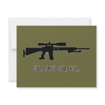 One Shot One Kill Custom Invitation