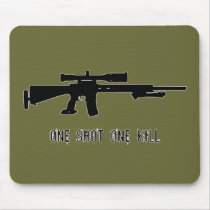 One Shot One Kill Mouse Pad