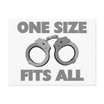 One size fits all post card