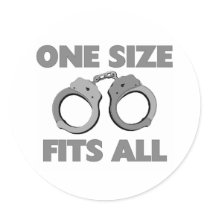 One size fits all round stickers