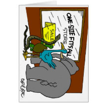 ONE SIZE FITS ALL store Greeting Cards
