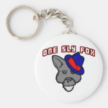 One Sly Fox Key Chain