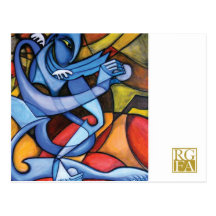 One So Blue Postcard