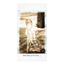 One Step at A Time Customized Photo Card