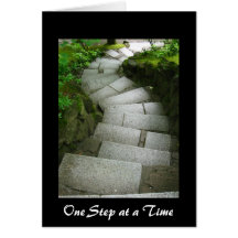 One Step at a Time Greeting Cards