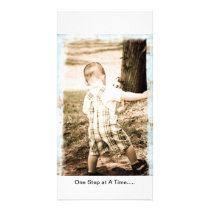 One Step at A Time Customized Photo Card
