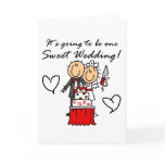One Sweet Wedding T-shirts and Gifts Greeting Cards