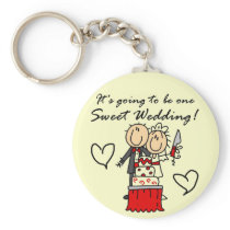 One Sweet Wedding T-shirts and Gifts Key Chain