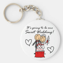 One Sweet Wedding T-shirts and Gifts Keychains
