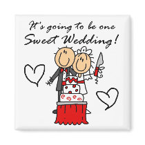One Sweet Wedding T-shirts and Gifts Refrigerator Magnet