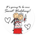 One Sweet Wedding T-shirts and Gifts Sticker
