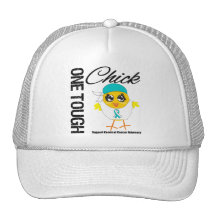 One Tough Chick Cervical Cancer Warrior Hats