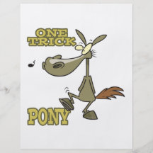 one trick pony cartoon personalized flyer