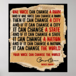 ONE VOICE SPEECH POSTER
