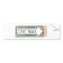 One Way-Christ Gris Orange Autocollants Pour Voiture