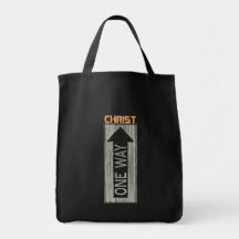One Way-Christ Gris Orange Sacs En Toile