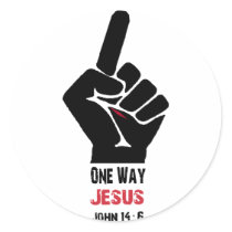 One Way Jesus Sticker