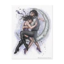 One Way Ticket To The Moon Romantic Love Postcard