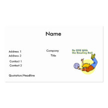 ONE with the bowling ball Business Cards