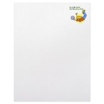 ONE with the bowling ball Letterhead Design