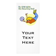 ONE with the bowling ball Personalized Rack Card