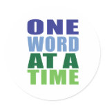 One Word at a Time stickers